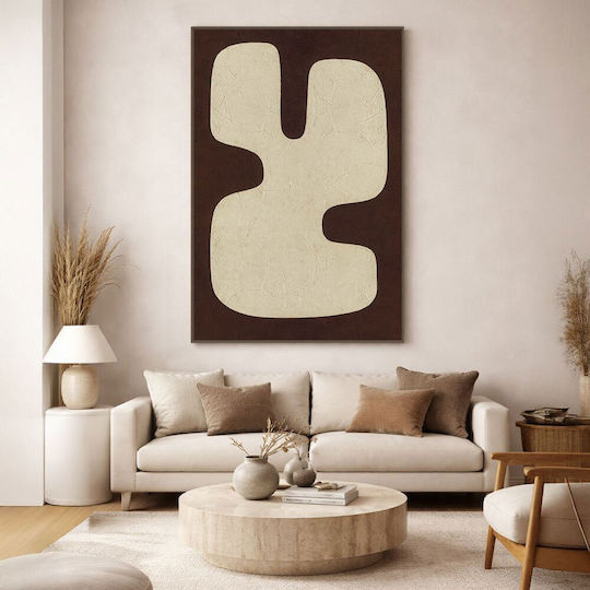 Inthebox Cactus Decorative Painting Frame 80x120x4cm Canvas Beige Dark Brown Ps 201-0018