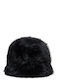 Armani Exchange Women's Furry Bucket Hat Black
