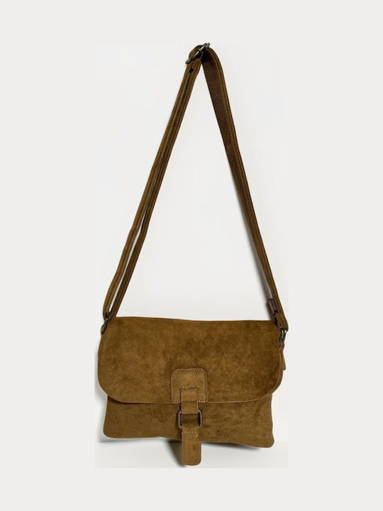 Women's Shoulder Crossbody Suede Brown Bag
