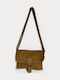 Women's Shoulder Crossbody Suede Brown Bag