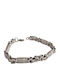 Kalliopi Silver Ανδρικό Βραχιόλι από Ατσάλι 23cm