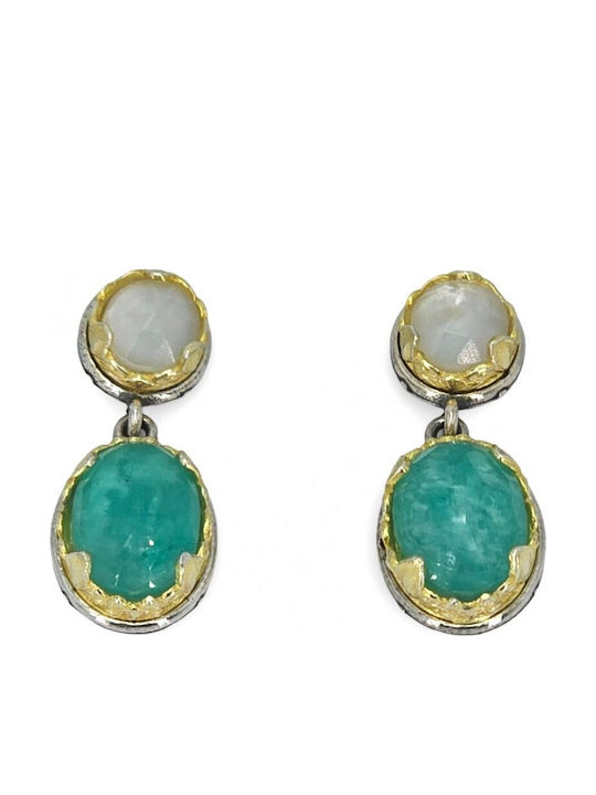 Silver Gold Plated Earrings Silver Gold Plated Earrings