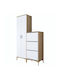 Hanah Home Flurmöbel & Aufbewahrung Weiß 120x37.5x198.6cm