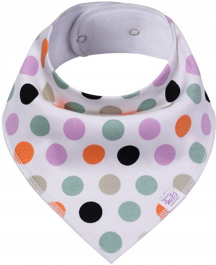 Simed Αδιάβροχη Σαλιάρα από 100% Βαμβάκι Polka Dots
