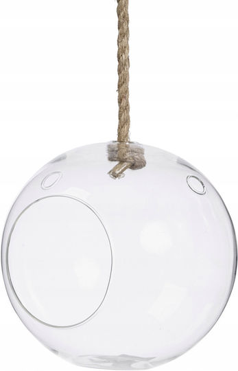 Gift Decor Стъклено Прозрачно Ваза Φ18xΥ18см