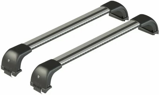 Nordrive Bare De Acoperiș Din Aluminiu Silenzio CX Pentru Peugeot 1007 2005-2010 Set Cu Picioare Argintii