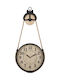 Edaxo Metallic Beige Wall Clock Ø27cm