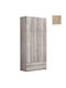 Economy Doppeltür Kleiderschrank Latte 90x60x180cm