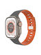 Magnetisches Silikon Tragbare Band Fixed Apple Watch 42/44/45/46/49 mm Offenes Grau