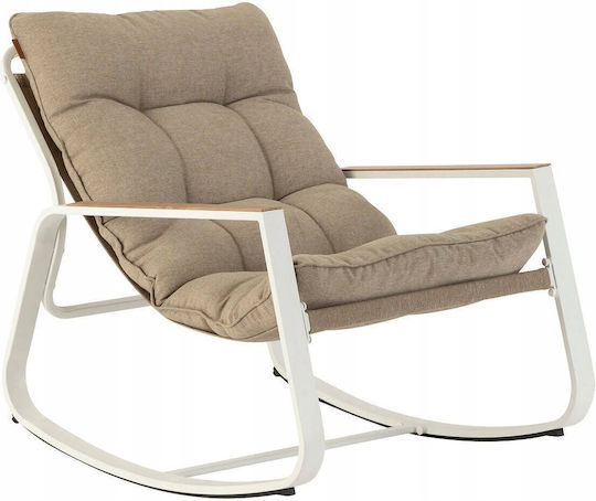 Люлеещ Се Градински Стол Garden Rocking Chair Felinio С Възглавница