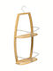 5Five Wall Mounted Bathroom Shelf Wooden 58.5x27x13cm Brown