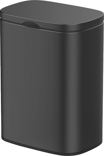 Wenko Metallic Bathroom Bin 5lt Black