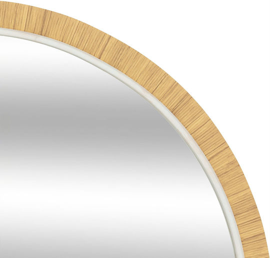 Atmosphera Wall Mirror With Brown Frame 75x55cm