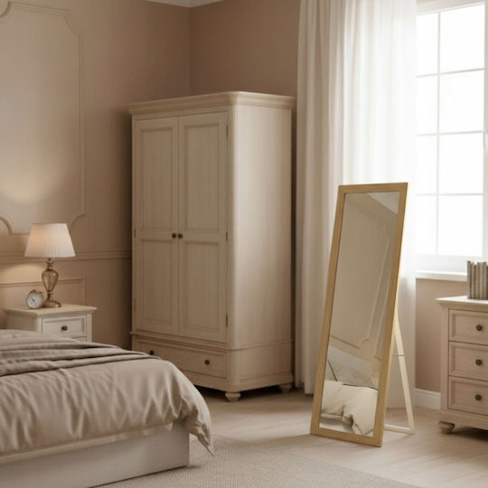Edaxo Full Length Rectangular Wall Mirror Brown 127x37cm
