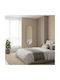 Edaxo Oval Wall Mirror with Black Metal Frame 80x30cm