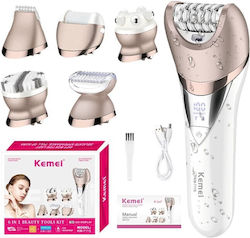 Kemei Km-7115 Epilator 6 In 1 Rechargeable Waterproof Ipx6
