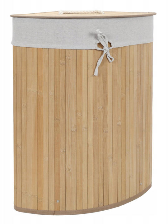 Кошница за пране Bamboo 60л с Капак 35x35x60см Бежова