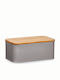 Zeller Brotkasten Inox Grau 31x18x12,5 cm