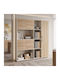 Chidi Bücherregal Boden Holz Beiges 160x40x200cm