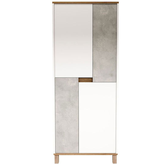 Hanah Home Badezimmerschrank 69.7x40x175cm Weiß
