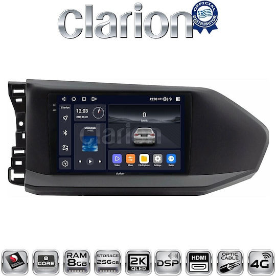 Clarion Auto-Audiosystem Für Volkswagen Caddy 2023 Bluetooth USB Eingebautes Wi-Fi GPS Apple CarPlay Android Auto