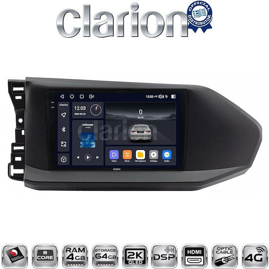 Clarion Auto-Audiosysteme Für Volkswagen Caddy 2023 Bluetooth USB Eingebautes Wi-Fi GPS Apple CarPlay Android Auto