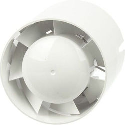 Vents Fan Стенен Вентилатор За Баня 125mm Бял
