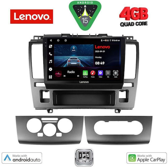 Lenovo Автомобилна Аудио Система за Nissan Tiida 2004-2013 (Bluetooth/USB/Вграден Wi-Fi/GPS/Apple CarPlay/Android Auto) с Touch Screen 9"