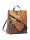 Sumy Knitted Women's Brown Backpack
