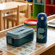 Sidirela Sidirela Dinosaur Edelstahl Kinderlebensmittelbehälter Abendessen-Set Dinos 0,7 Liter Thermisch Blau