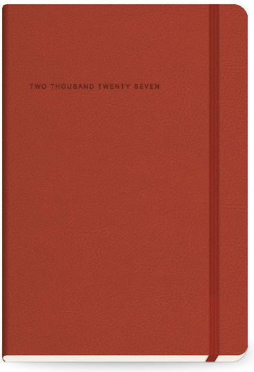 The Writing Fields Softline Дневен Дневник 2027 Червена 13.8x20.4см