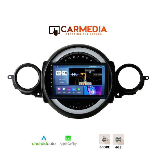 Carmedia Car Audio System for Mini Cooper / Clubman Bluetooth USB WiFi GPS Apple CarPlay Android Auto with 9" Touch Screen