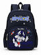 School Backpack For Elementary With Water Bottle Holder Blue 27 x 16 x 30cm