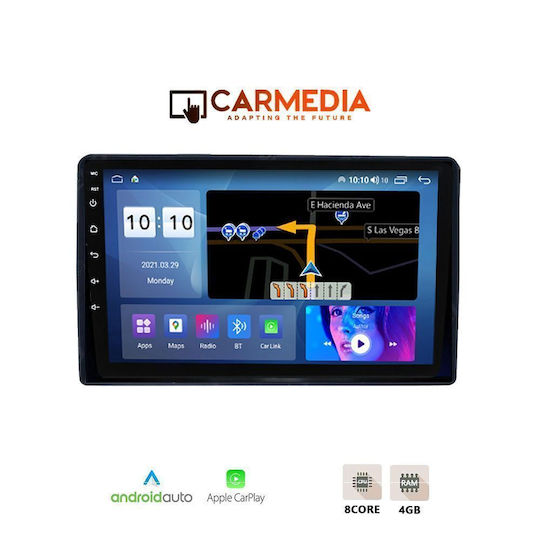 Carmedia Автомобилна Аудио Система за Peugeot Partner Citroen Berlingo 2008-2018 (Bluetooth/USB/WiFi/GPS/Apple CarPlay/Android Auto) с Touch Screen 9"