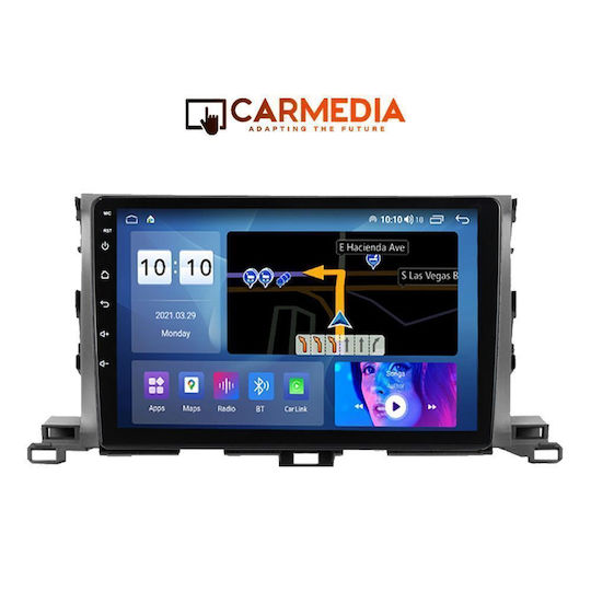Carmedia Sistem Audio Auto Pentru Toyota Highlander 2014-2019 Bluetooth USB Wi-Fi GPS Cu Ecran Tactil 10"
