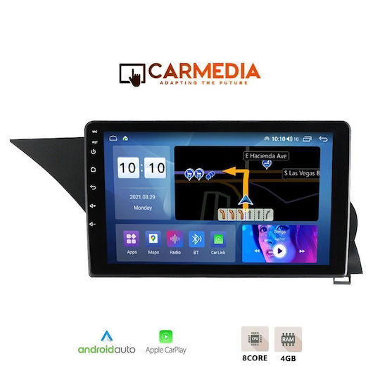 Carmedia Автомобилна Аудио Система За Mercedes-Benz GLK 2008-2013 Bluetooth USB Вграден Wi-Fi GPS Apple CarPlay Android Auto С Touch Screen 9"