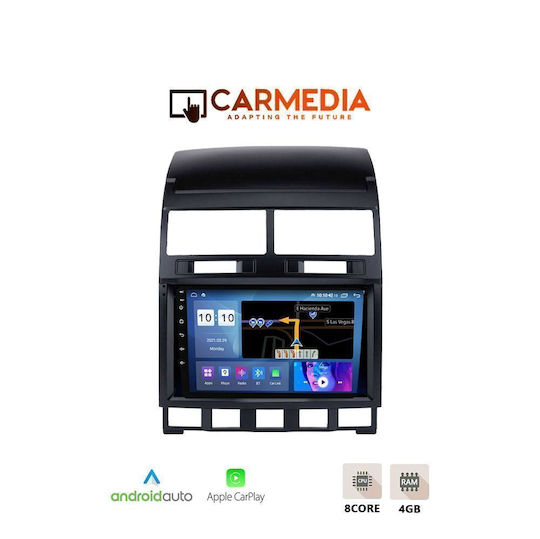 Carmedia Автомобилна Аудио Система за Volkswagen Touareg 2003-2011 Bluetooth USB Вграден Wi-Fi GPS Apple CarPlay Android Auto с Touch Screen 9"