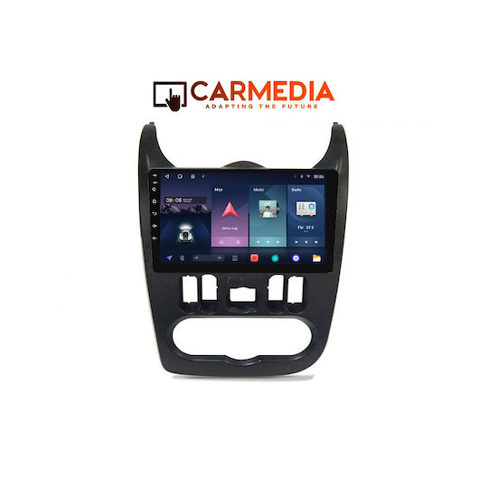Carmedia Car Audio System for Renault Logan Dacia Duster Logan Sandero 2006-2012 Bluetooth USB WiFi GPS Apple CarPlay Android Auto with 9" Touch Screen