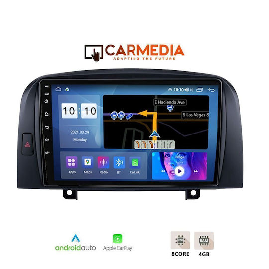 Carmedia Автомобилна Аудио Система за Hyundai Sonata 2006-2009 (Bluetooth/USB/Wi-Fi/GPS/Apple CarPlay/Android Auto) с Touch Screen 9"