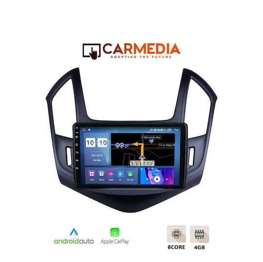 Carmedia Автомобилна Аудио Система за Chevrolet Cruze 2013-2015 (Bluetooth/USB/WiFi/GPS/Apple CarPlay/Android Auto) с Touch Screen 9"