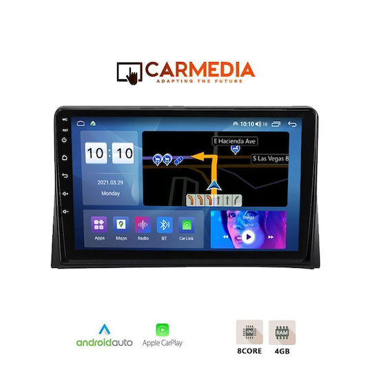 Carmedia Автомобилен Аудио Система За Volkswagen Transporter 2003-2020 Bluetooth USB Вграден Wi-Fi GPS Apple CarPlay Android Auto С Touch Screen 9"