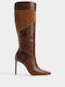 Leder Damenstiefel Braun