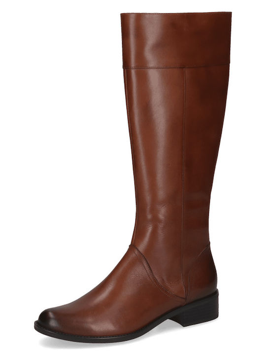 Caprice Leder Damenstiefel Tabac Braun