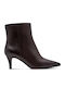 Leather Women's Ankle Boots Brown