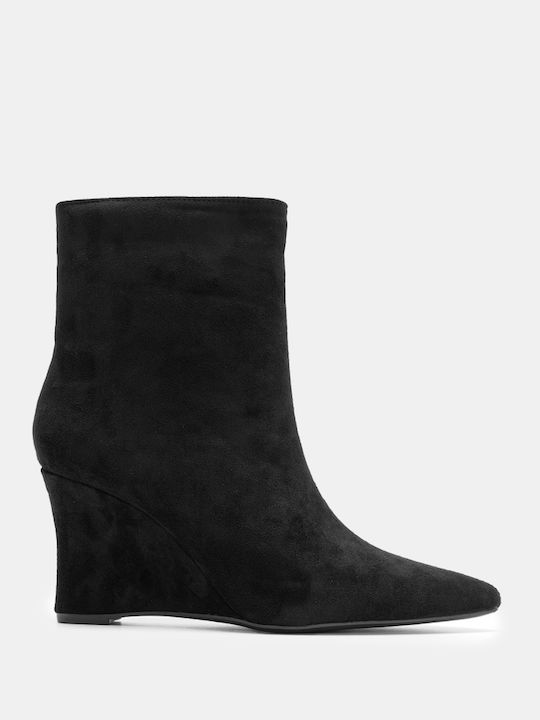 Decoro Suede Damen Stiefeletten mit Plattform S...