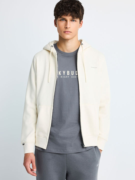 Funky Buddha Hooded Cardigan Beige