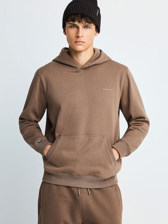 Funky Buddha Hooded Sweatshirt Brown