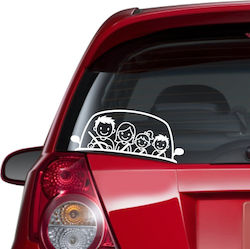 Αυτοκόλλητο Αυτοκινήτου Family On Board 14 Μπλε