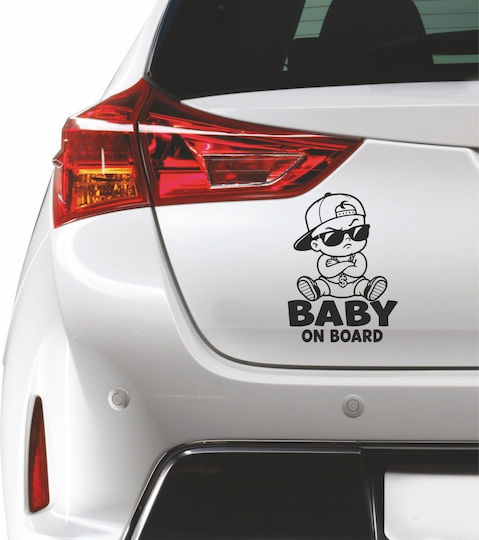 Лепенка За Колата Baby On Board Червена