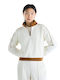 Women's Blouse with Zipper White